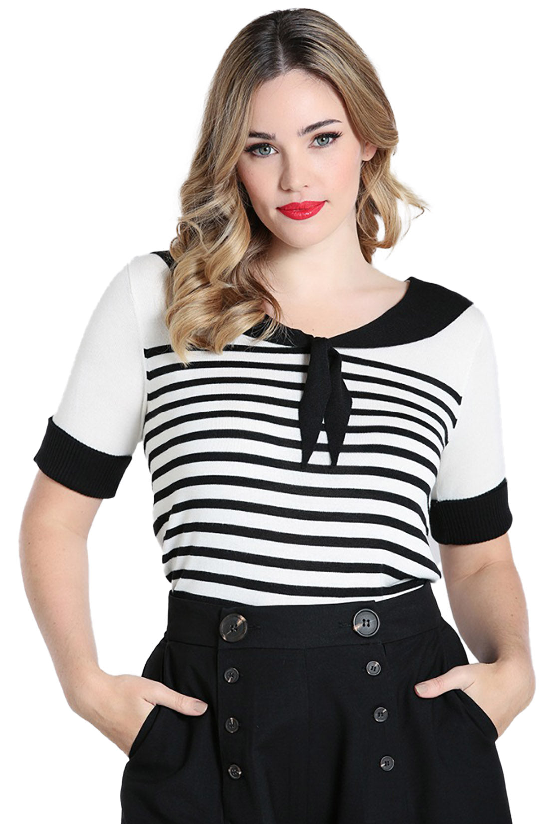 Hell Bunny Stricktop Coco Top
