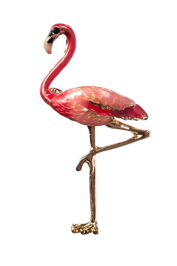 Banned Retro Brosche Pink Flamingo