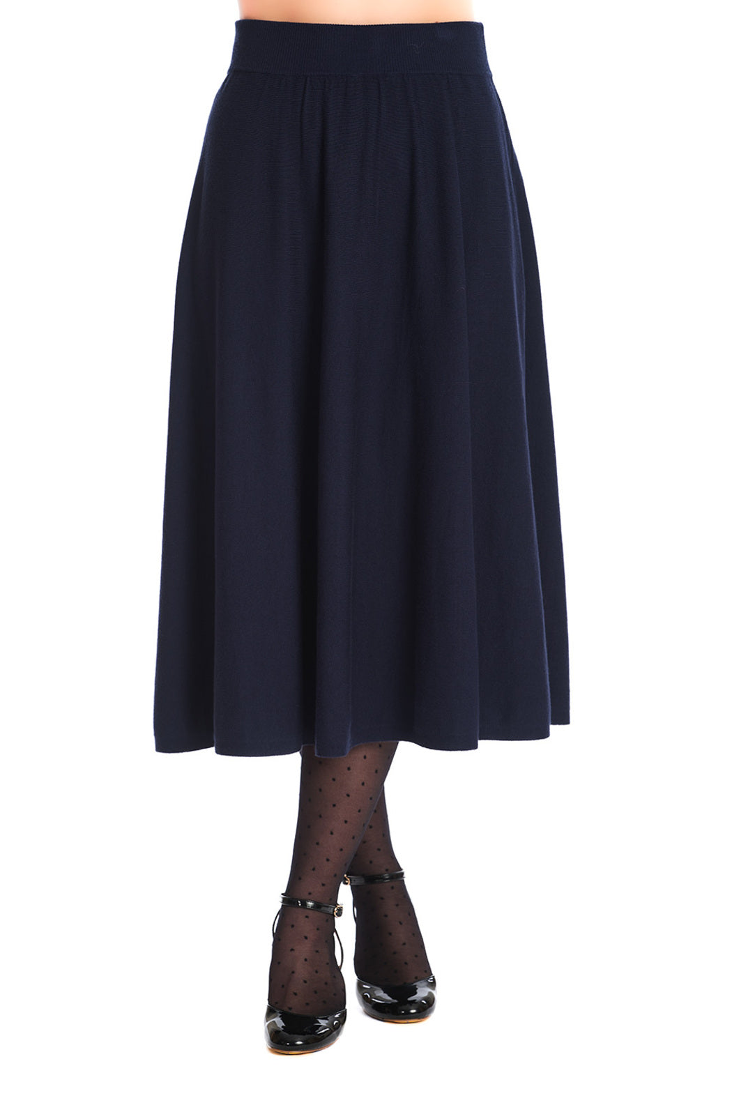 Banned Retro Tellerrock Knit Dream Navy