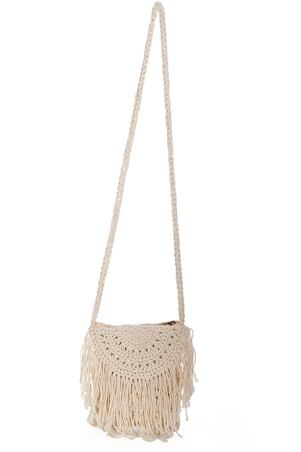 Banned Retro Schultertasche Kiki Cream Crochet Purse