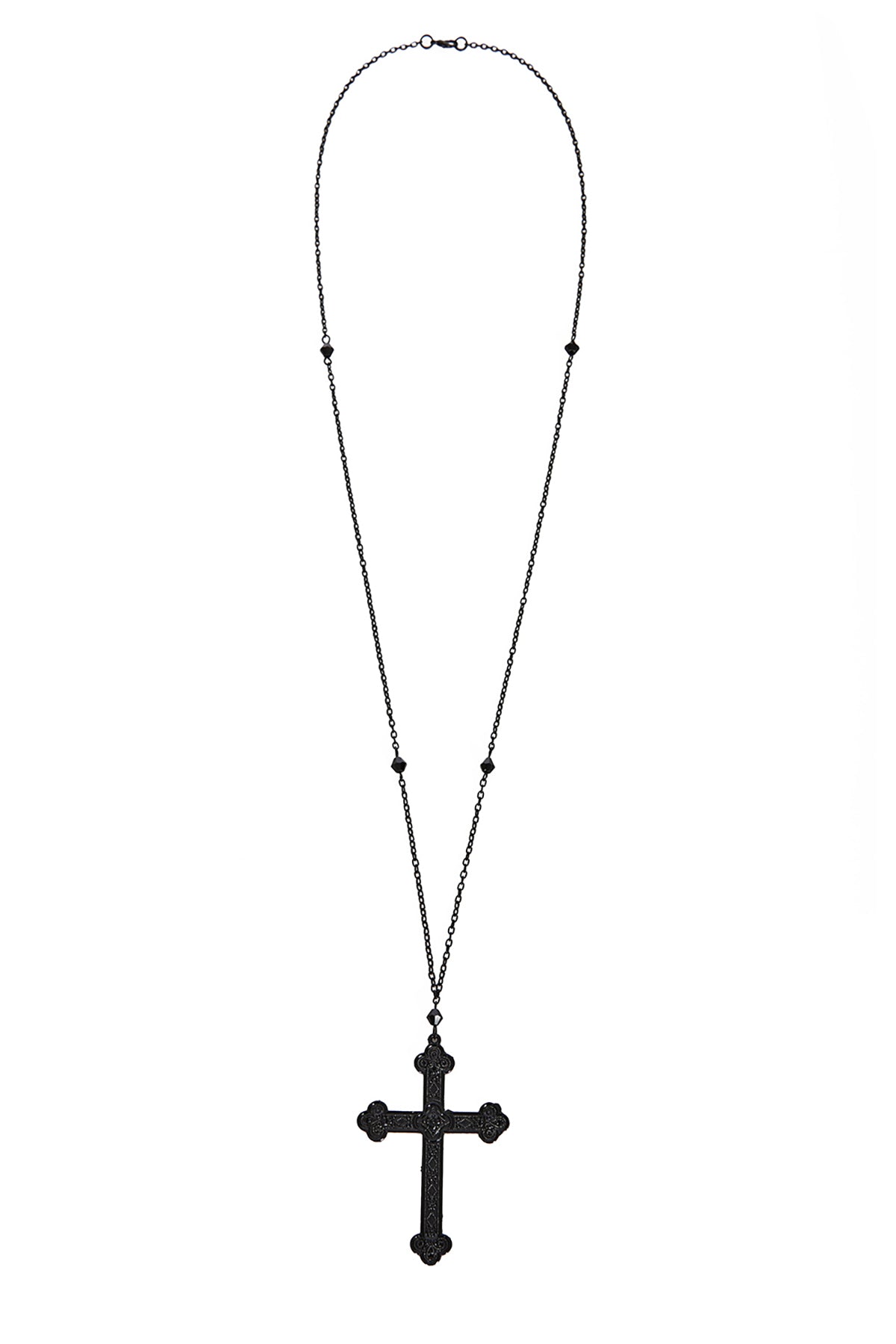 Banned Alternative Halskette Black Crucifix