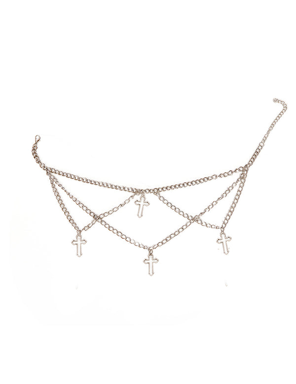 Banned Alternative Halskette Four Crosses