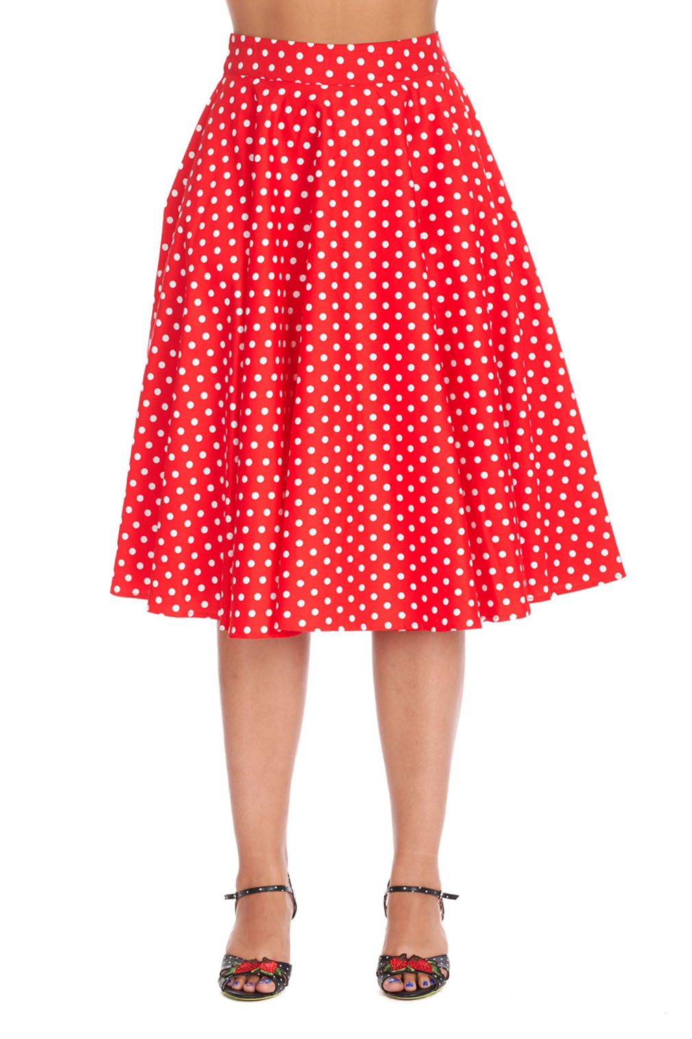 Banned Retro Tellerrock Polka Dot Days Swing Rot