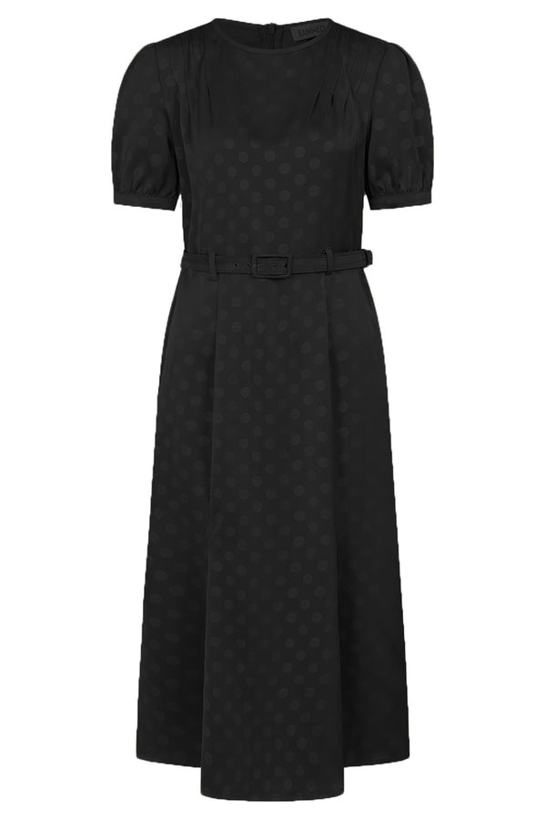 Banned Retro Kleid Iris Polka Dot Schwarz