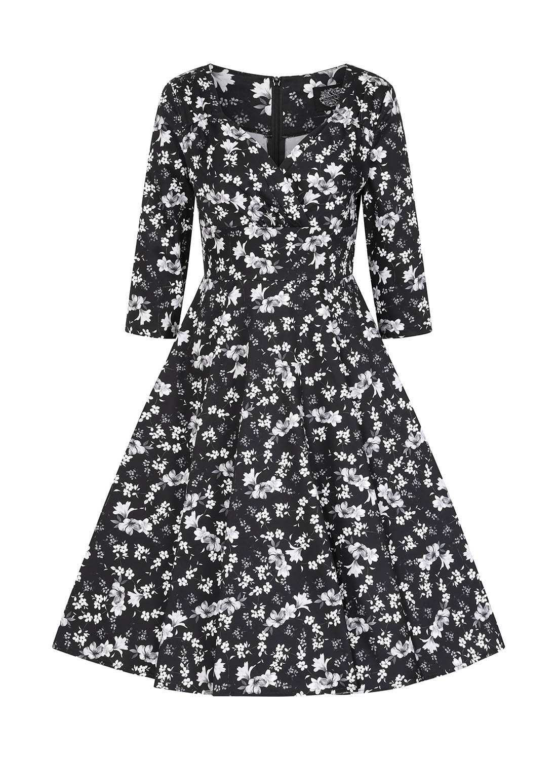 Hearts & Roses London Swing Kleid Suzy Monochrome