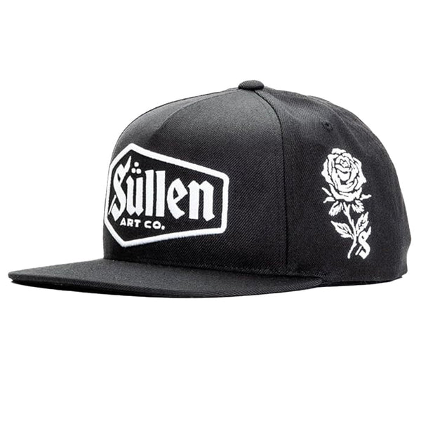 Sullen Clothing Snapback Cap Last Rites Schwarz-Weiß