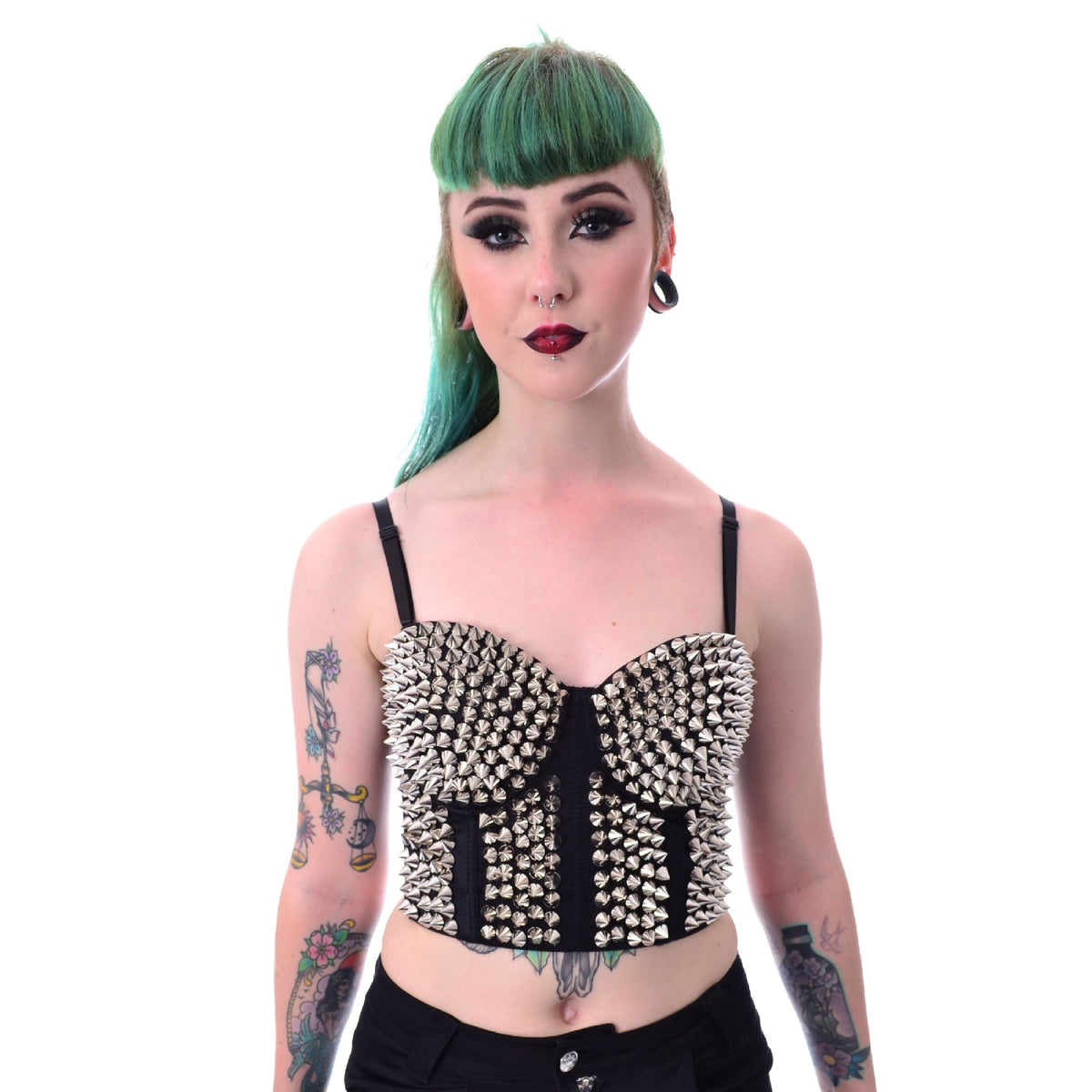 Poizen Industries Büstenhalter Corset Spike Bra