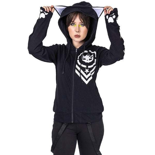 Bye Bye Kitty Kapuzenjacke BBK Militia Hood