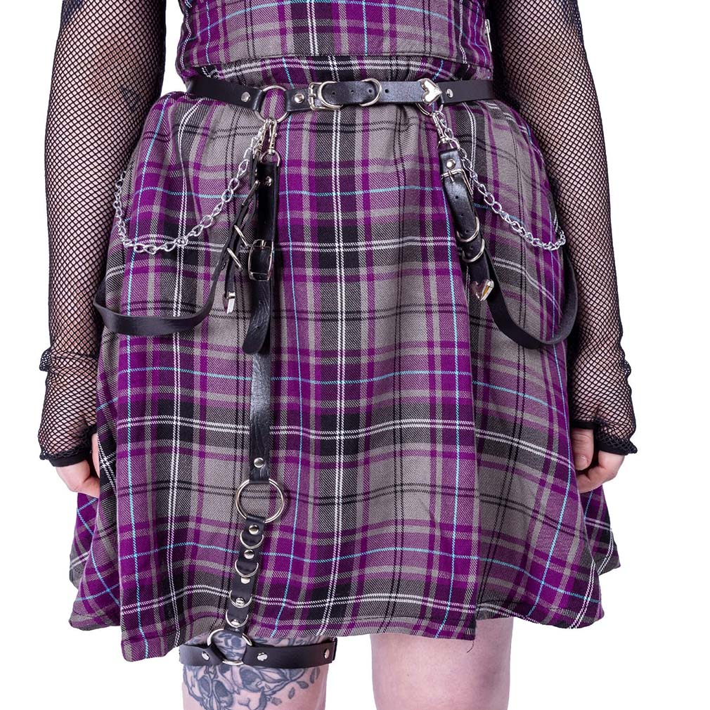 Heartless Geschirr Hex Heart Leg Harness Belt