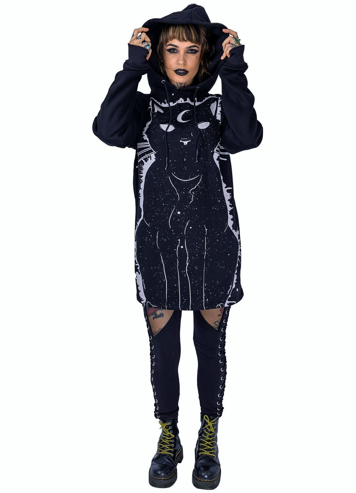 Heartless Kapuzenpullover Moon Kitty Hood
