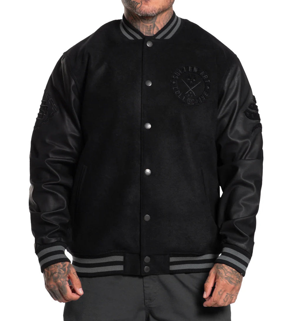 Sullen Clothing Collegejacke Varsity Jacket Schwarz