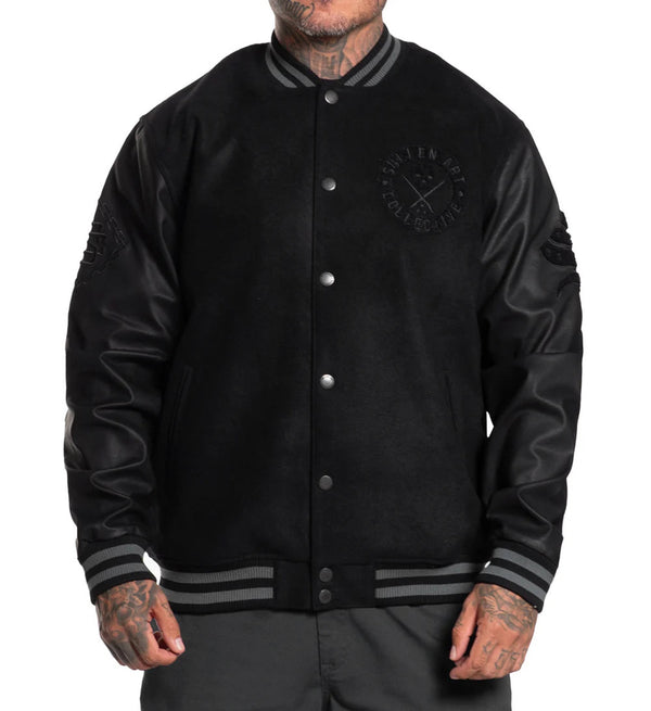 Sullen Clothing Collegejacke Varsity Jacket Schwarz