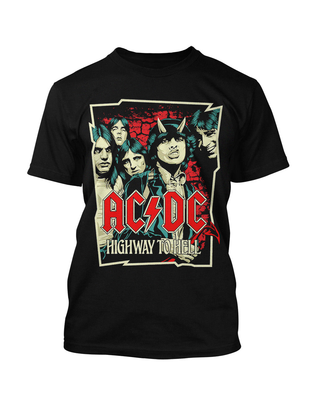 AC/DC T-Shirt Highway To Hell Sketch