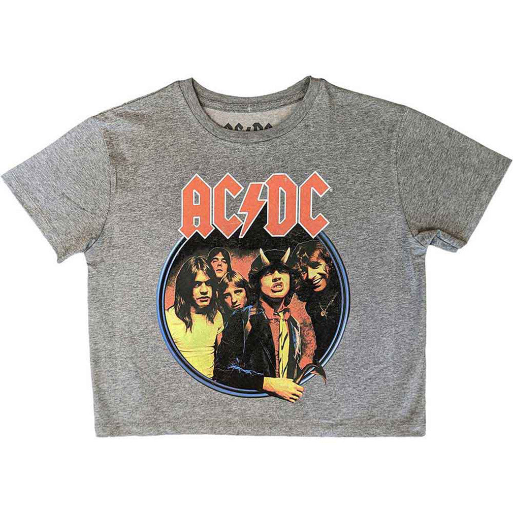 AC/DC Crop Top Highway To Hell Circle