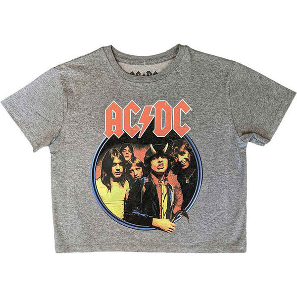 AC/DC Crop Top Highway To Hell Circle