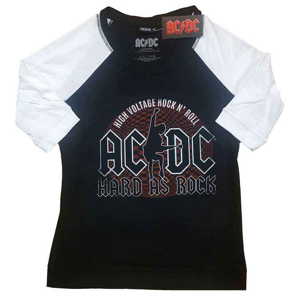 AC/DC Raglan T-Shirt Hard As Rock