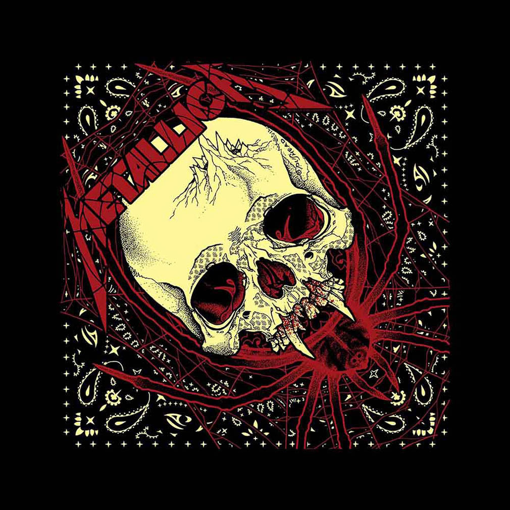 Metallica Bandana Spider Skull