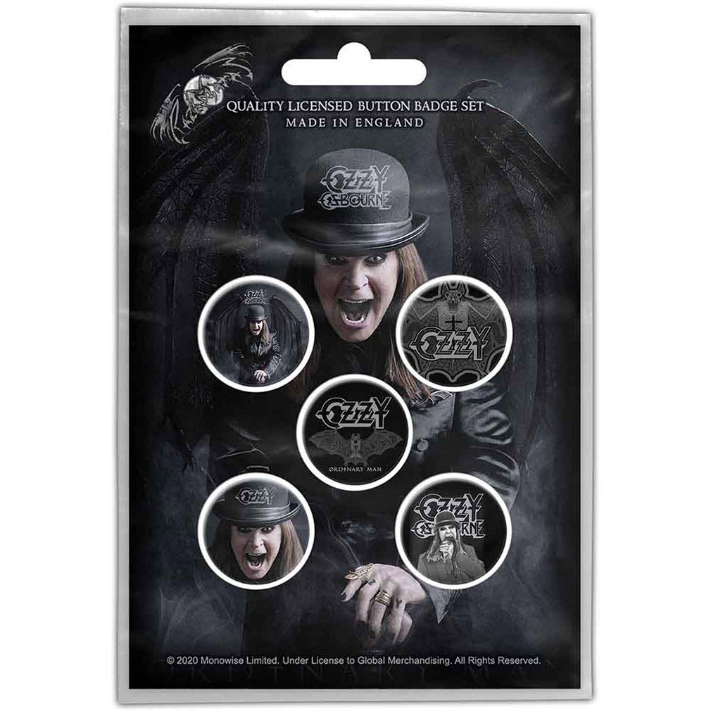 Ozzy Osbourne Anstecker Ordinary Man Button Pack