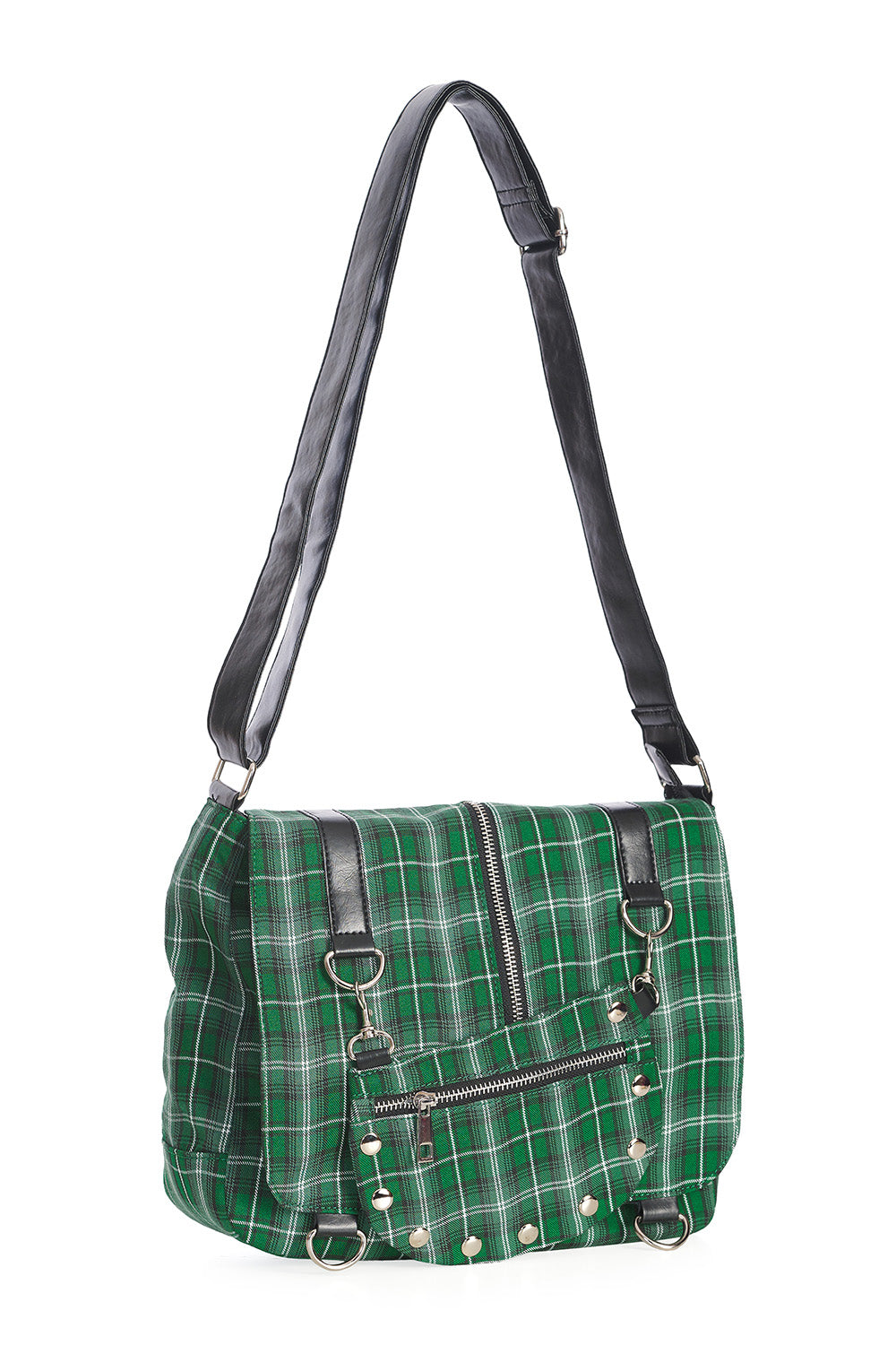 Banned Alternative Schultertasche Twice The Action Grün