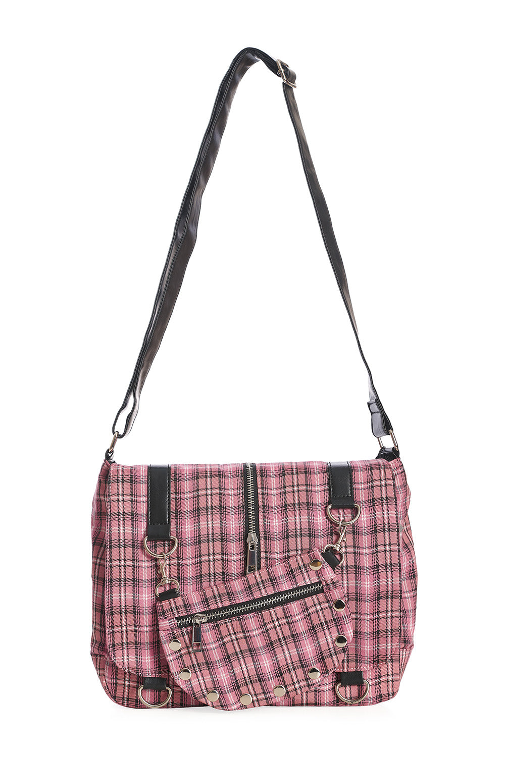 Banned Alternative Schultertasche Twice The Action Rosa