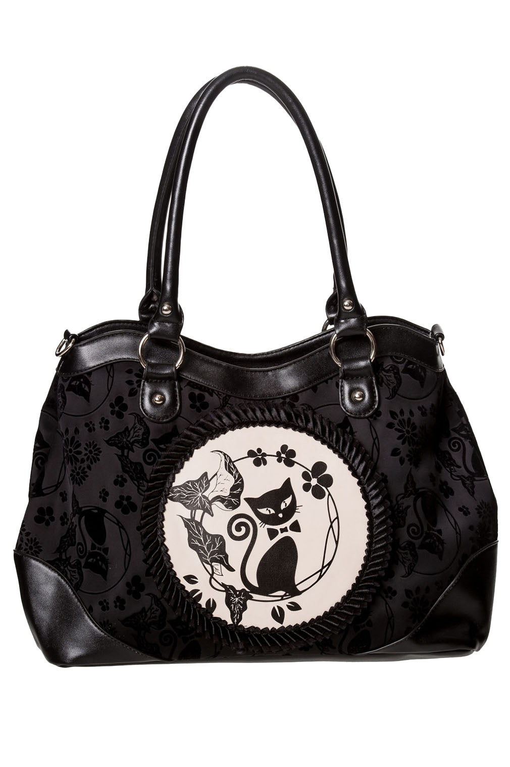 Banned Retro Schultertasche Call Of The Phoenix Schwarz