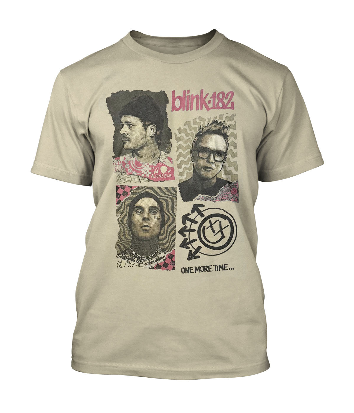 Blink-182 T-Shirt One More Time Band Cream