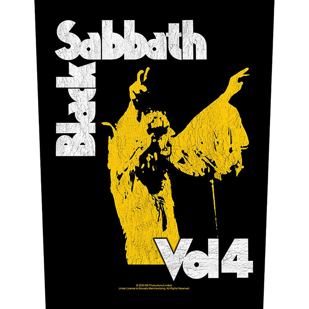 Black Sabbath Rücken Aufnäher Vol 4 Sew-On Back Patch