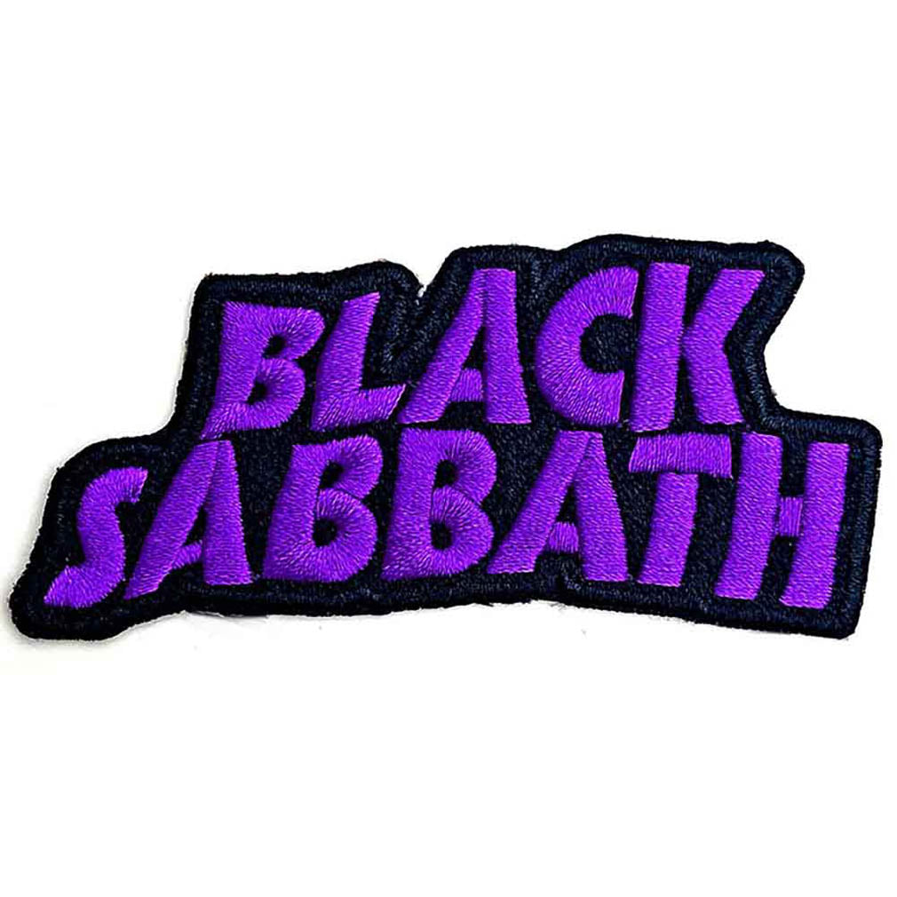 Black Sabbath Aufnäher Cut Out Wavy Logo Iron-On Patch