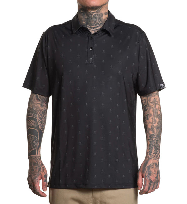 Sullen Clothing Polo Hemd Golf Badge Schwarz