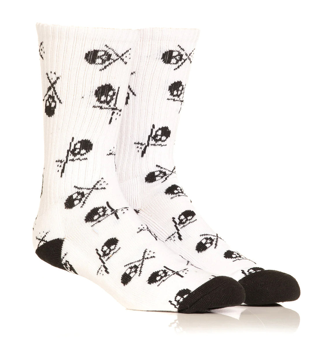 Sullen Clothing Socken Badged Weiß-Schwarz