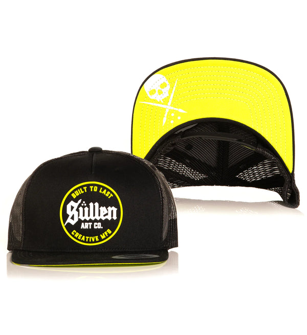 Sullen Snapback Trucker Cap Weld Acid Green