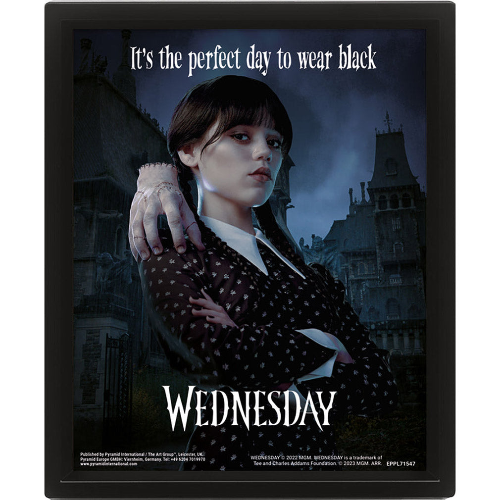 Wednesday Gerahmtes 3D Lentikulardruck Bild Perfect Day