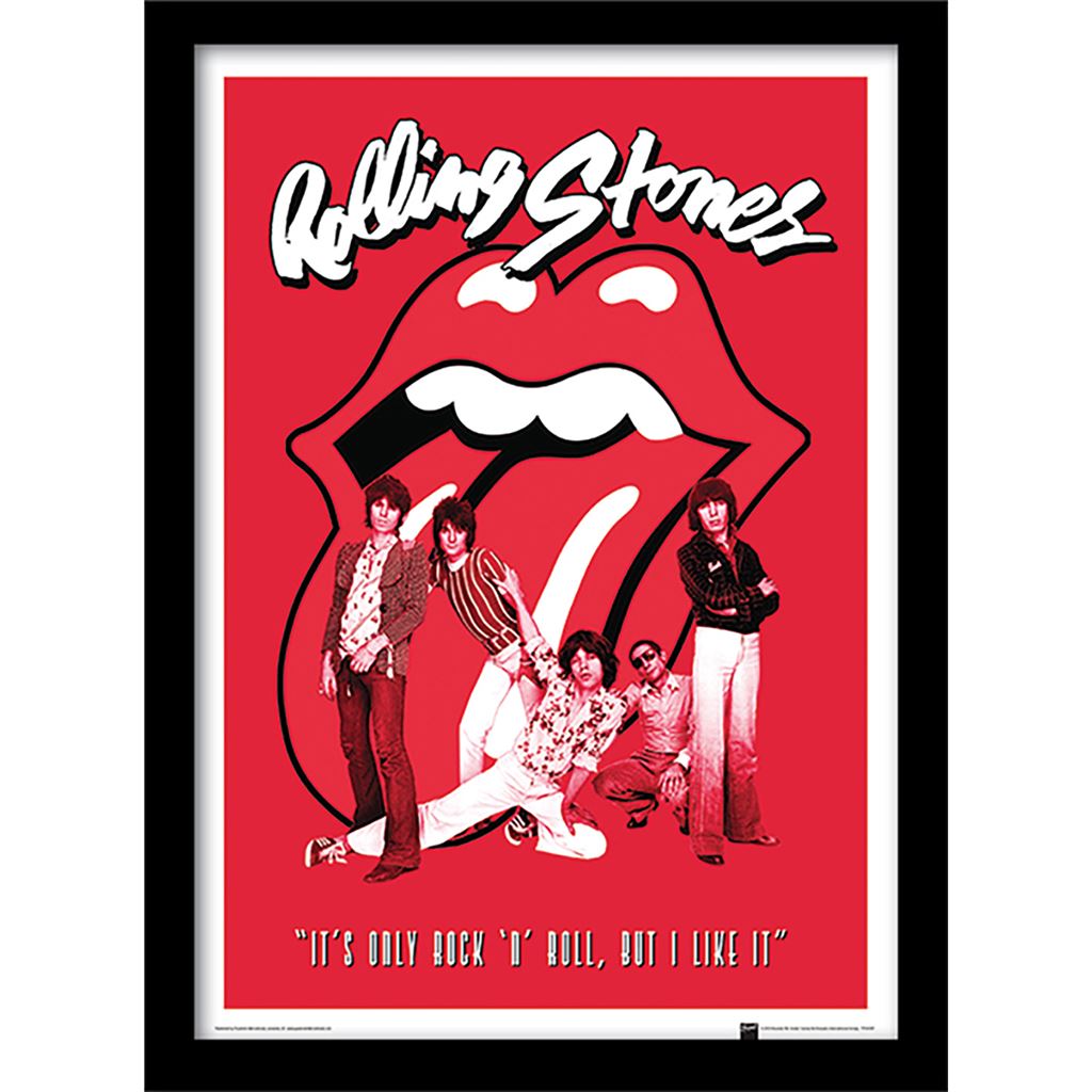 The Rolling Stones Gerahmtes Bild It's Only Rock 'N' Roll