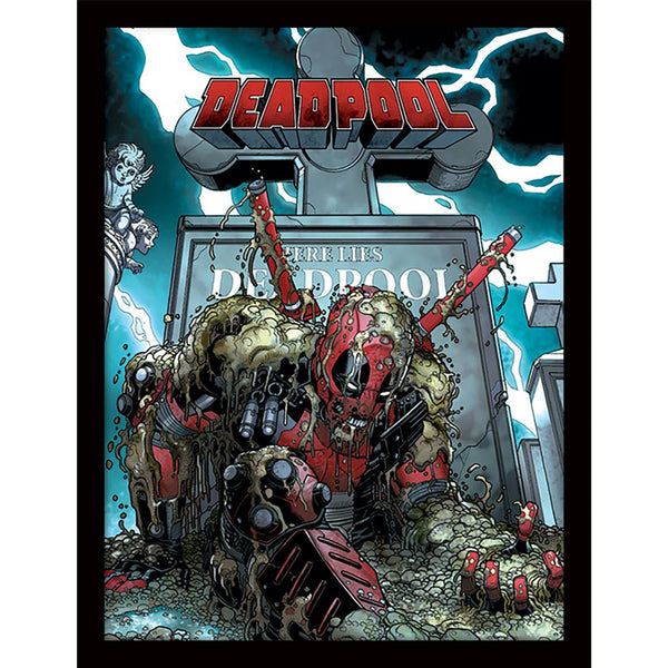 Deadpool Gerahmtes Bild Grave