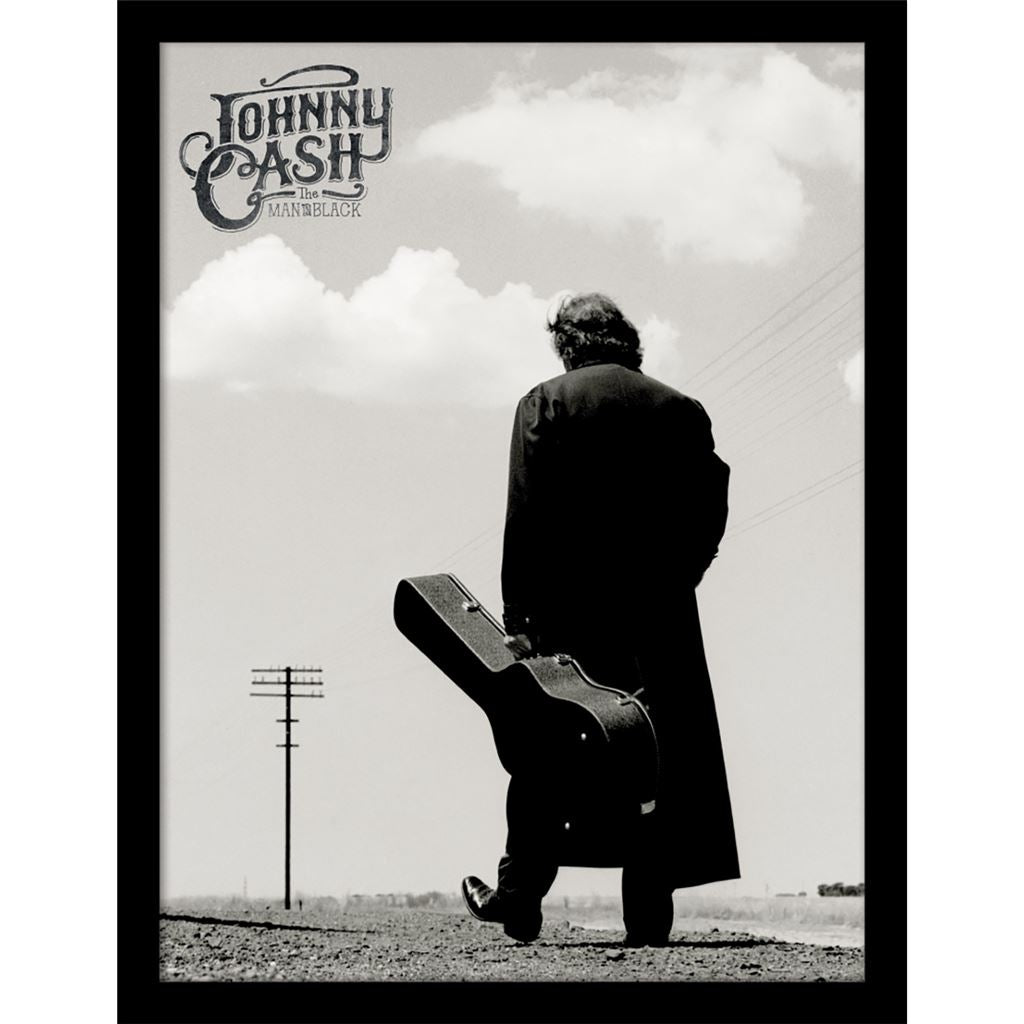 Johnny Cash Gerahmtes Bild The Man In Black