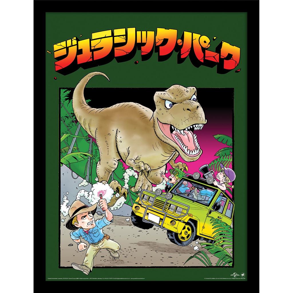 Jurassic Park Gerahmtes Bild Anime T-Rex