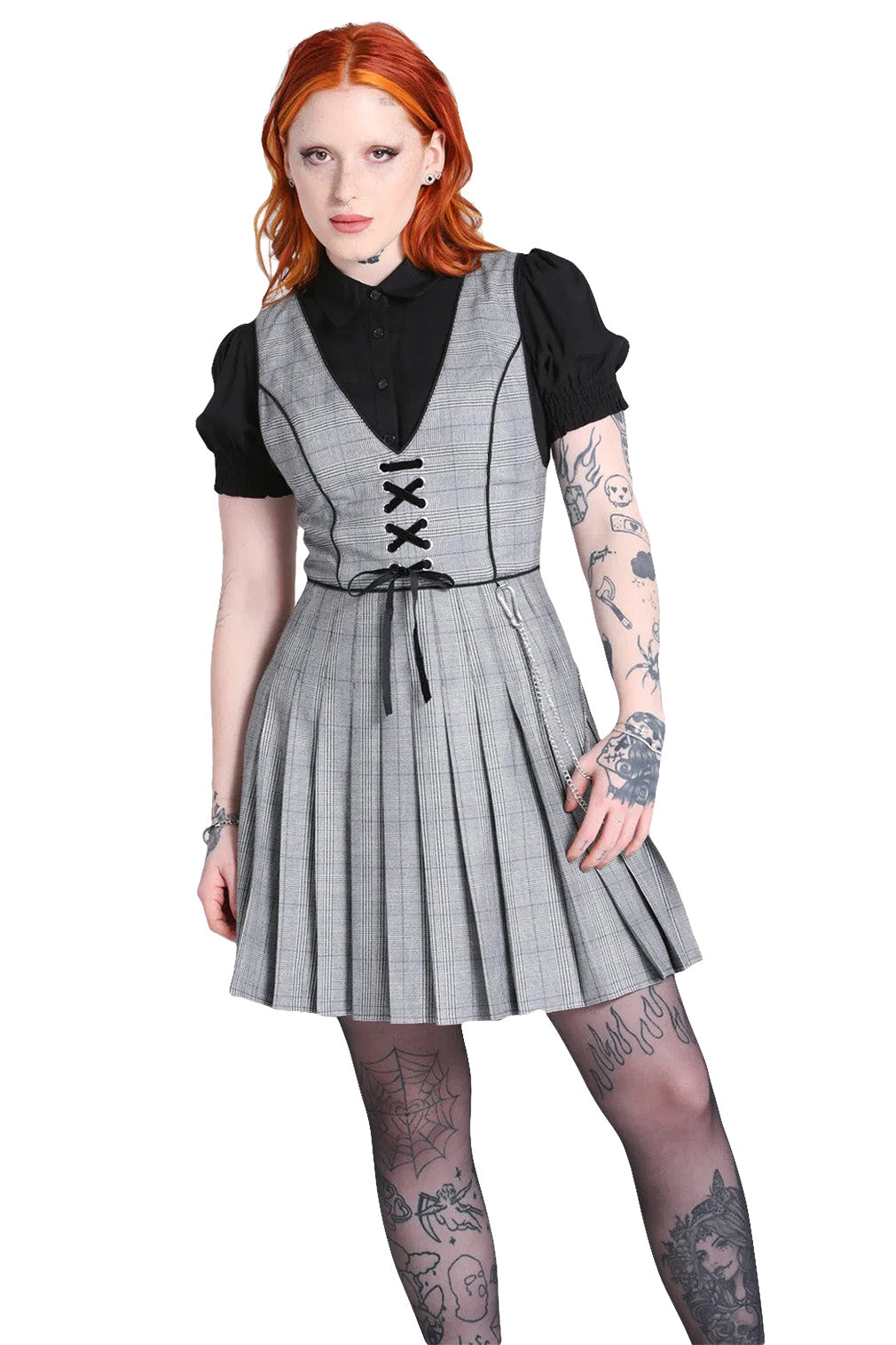 Hell Bunny Pinafore Kleid Mina