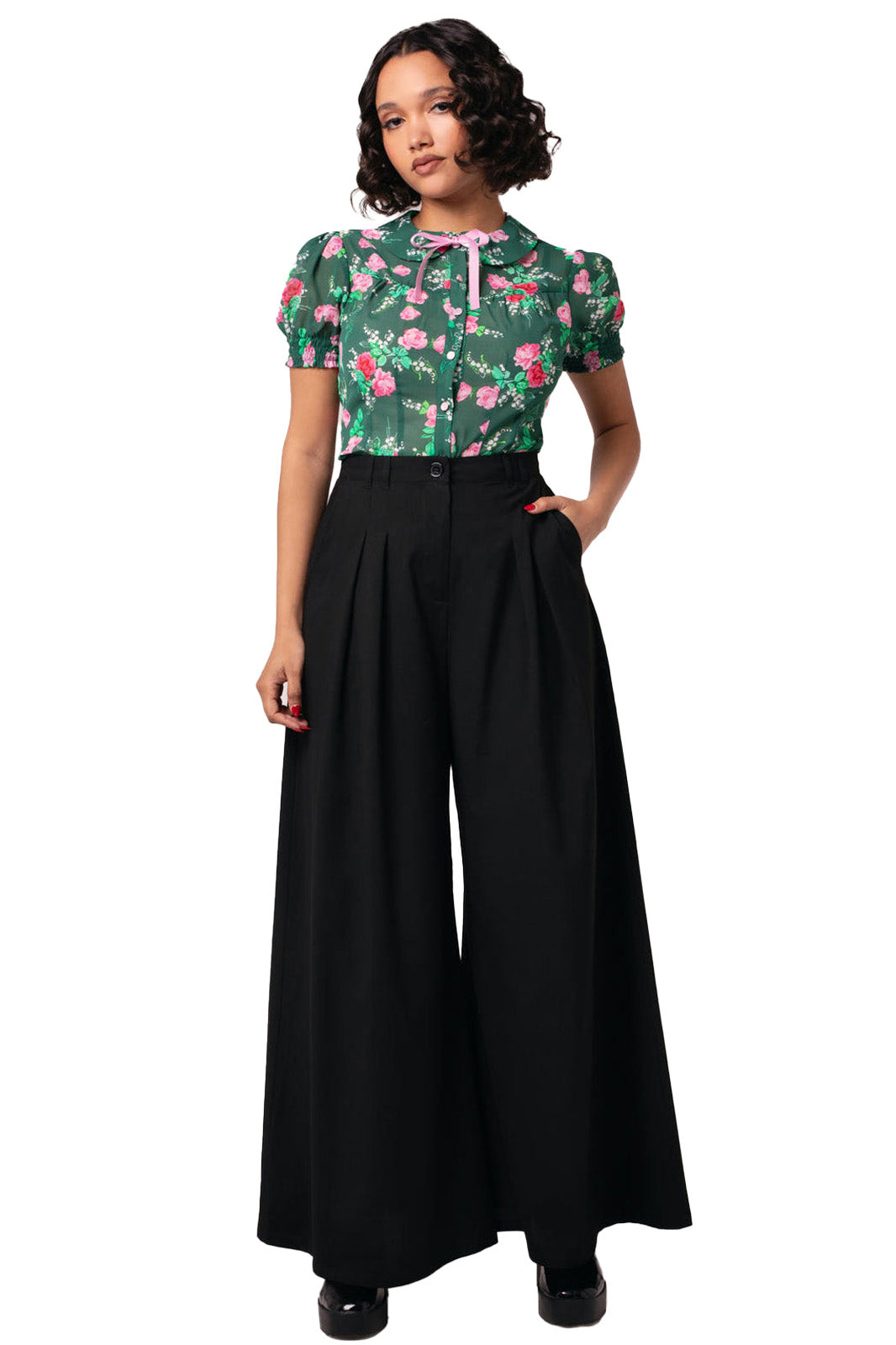 Hell Bunny Hose Simone Swing Trousers
