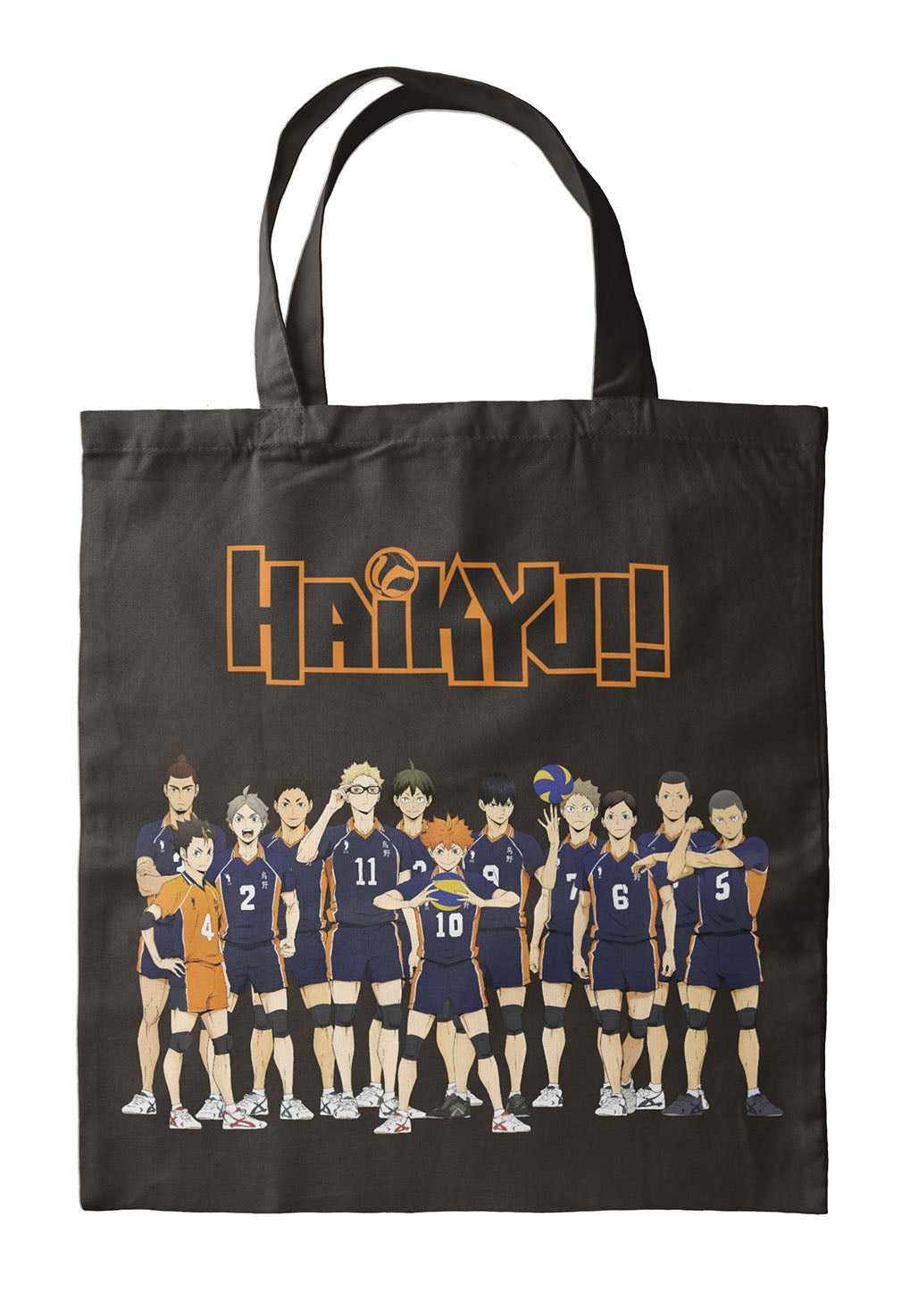 Haikyu!! Shoppertasche Karasuno High Team Tote Bag Schwarz