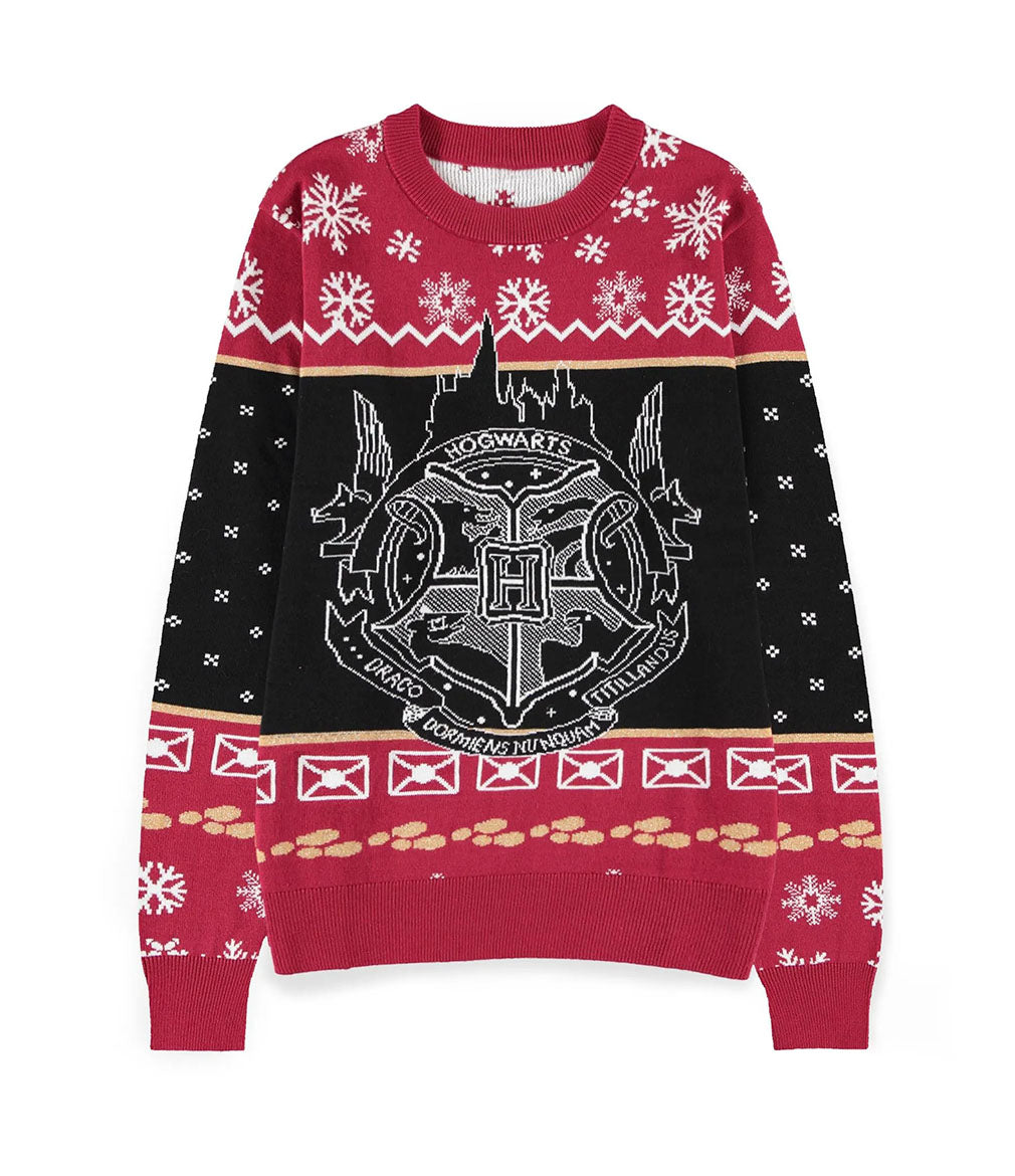 Harry Potter Weihnachtspullover Hogwarts Crest