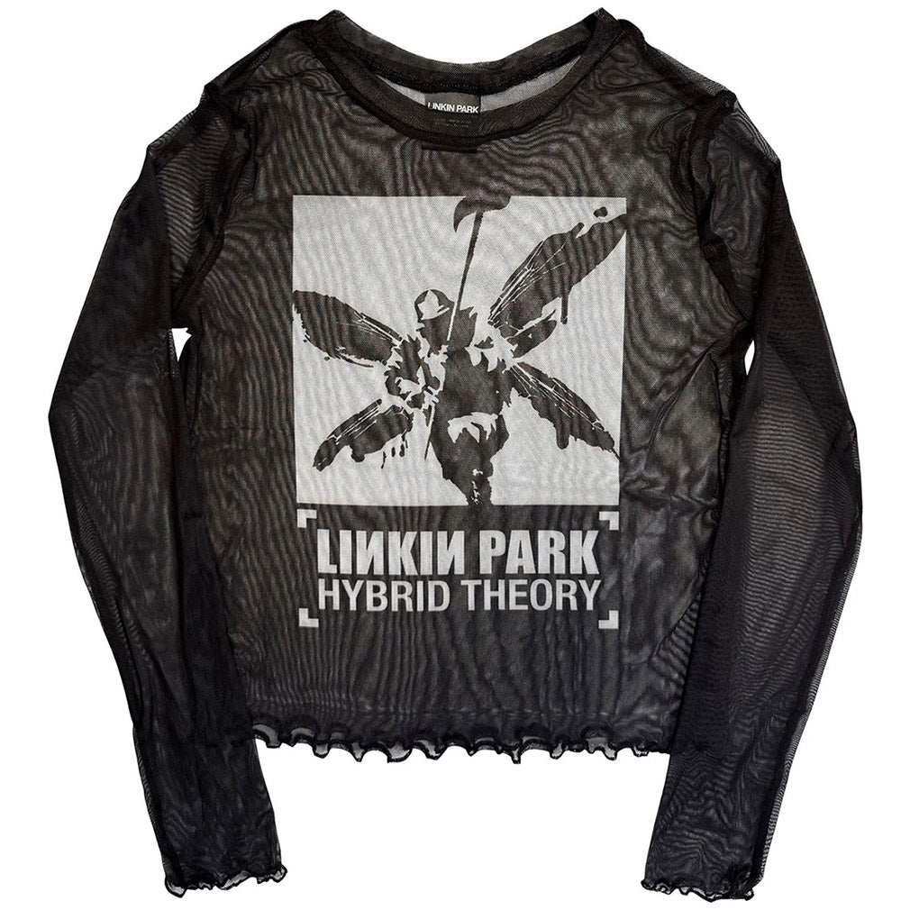 Linkin Park Crop Top Hybrid Theory Mesh