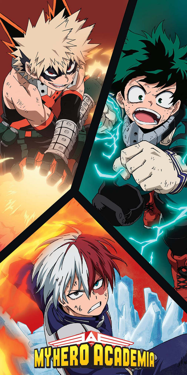 My Hero Academia Handtuch Three Heroes