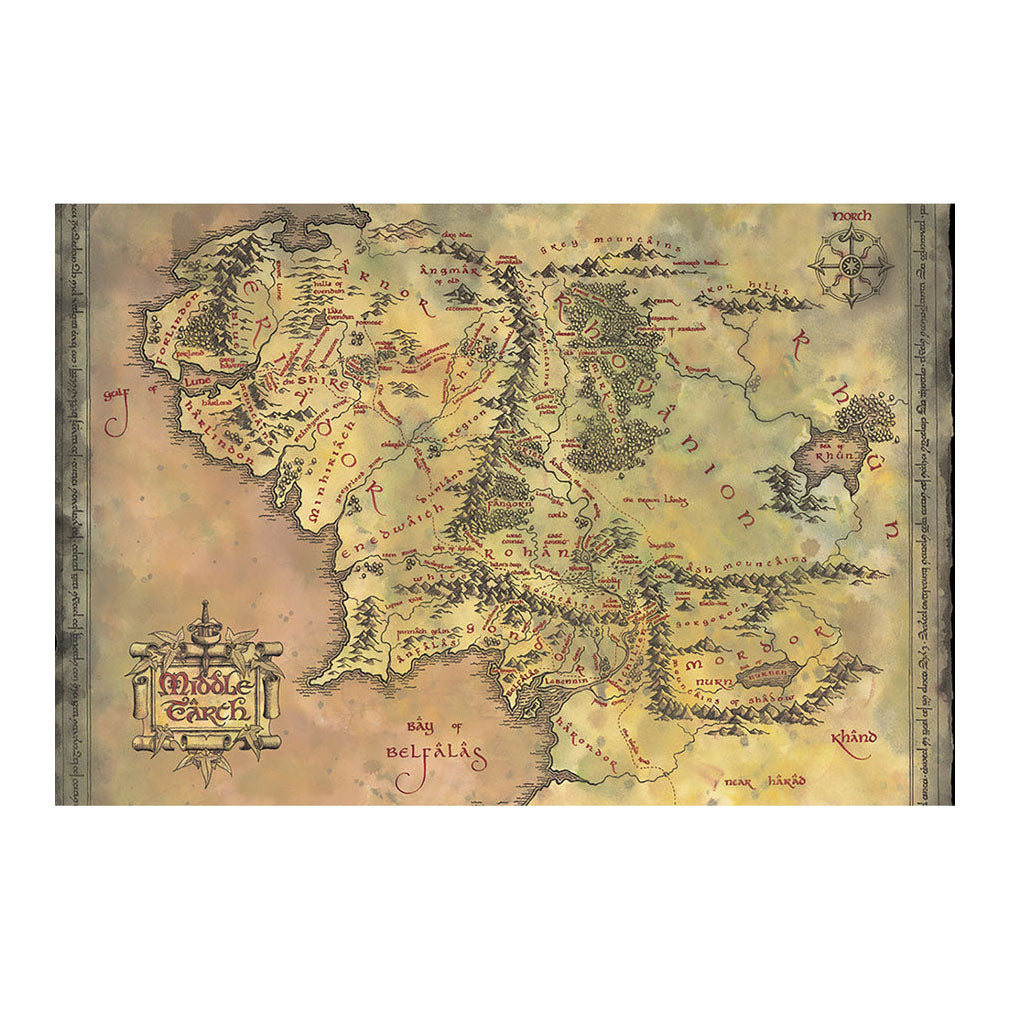 Der Herr Der Ringe Poster Middle Earth