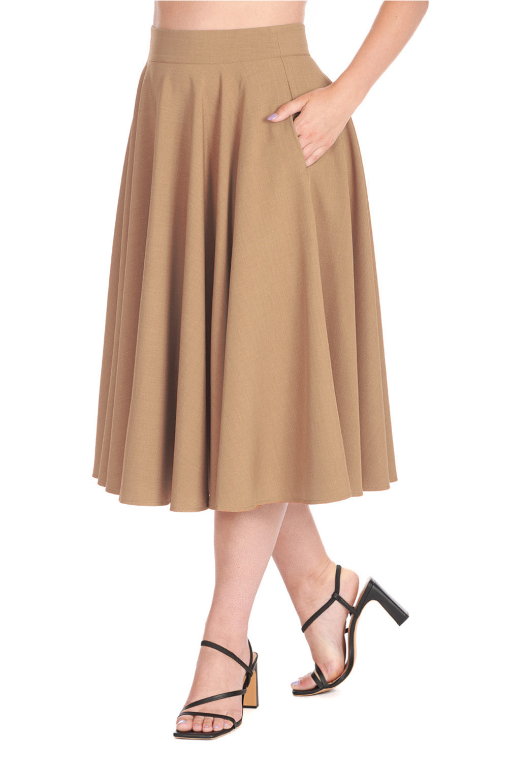 Banned Retro Tellerrock Sway Swing Tan