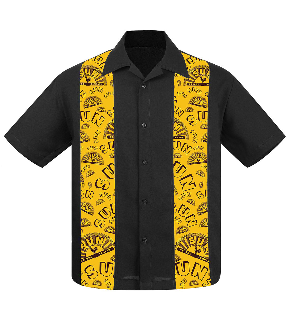 Steady Clothing Sun Records Bowling Hemd Logo Mini Panel