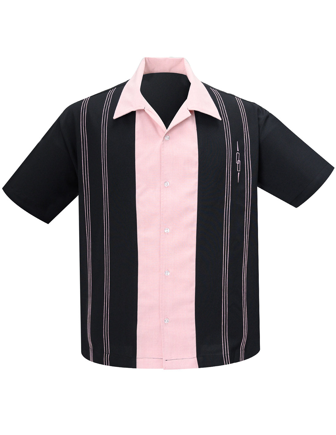 Steady Clothing Hemd The Harper Black Pink