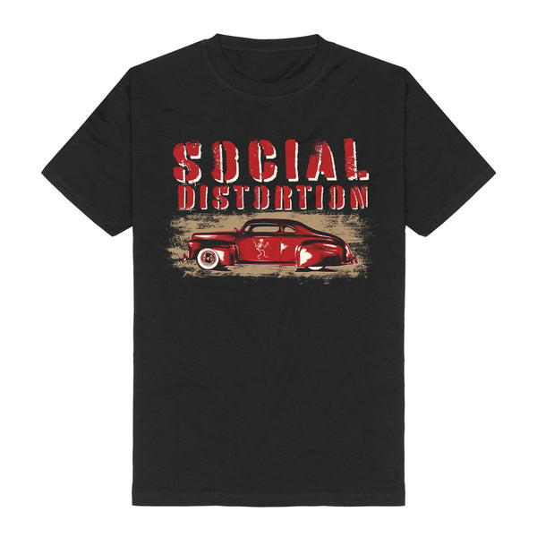 Social Distortion T-Shirt Red Car