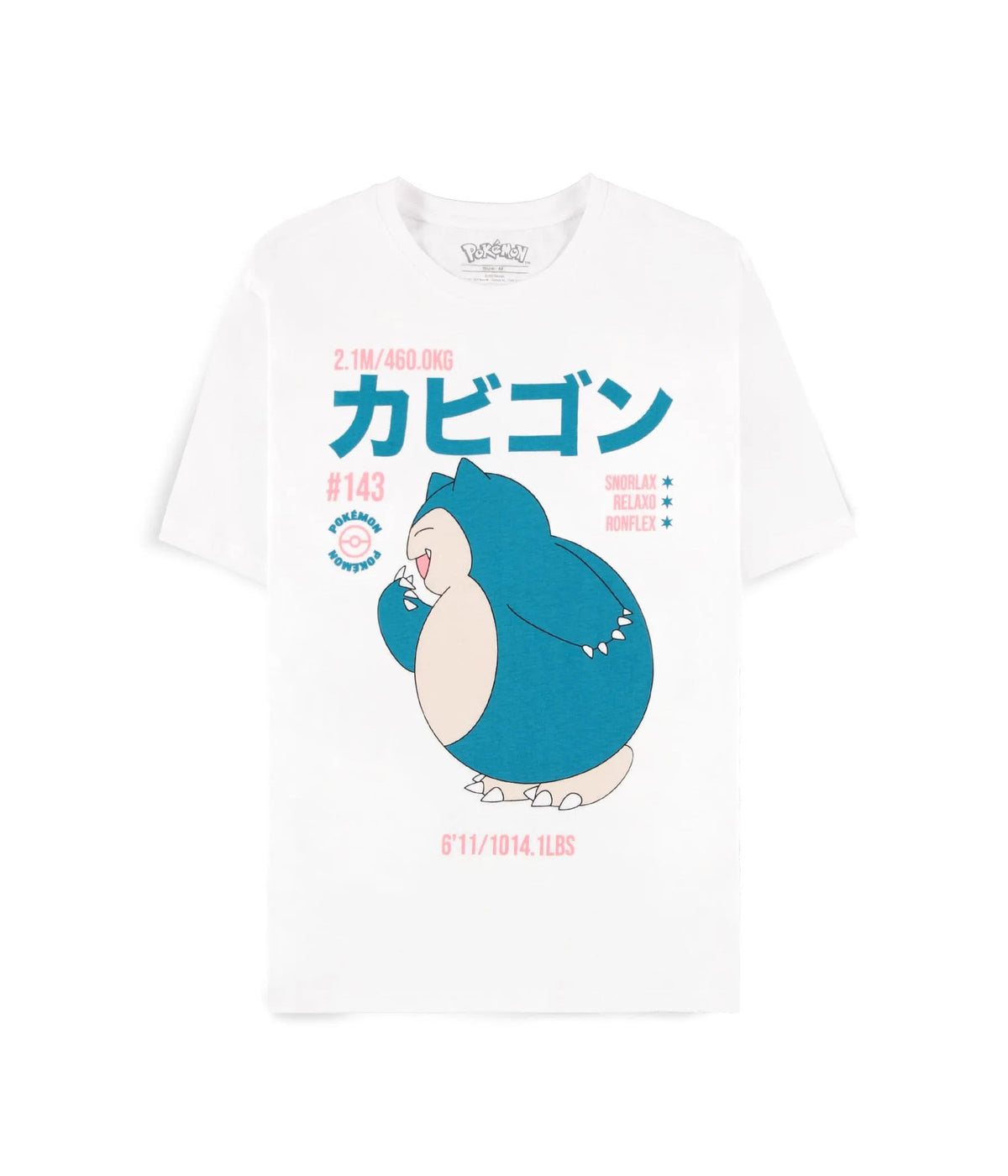 Pokémon T-Shirt Snorlax Relaxo Loose Fit