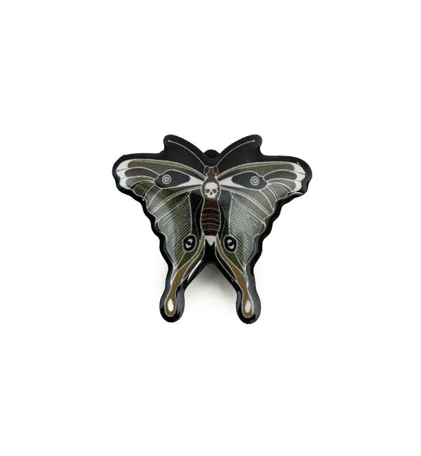 Hell Bunny Anstecknadel Gaia Moth Pin Badge