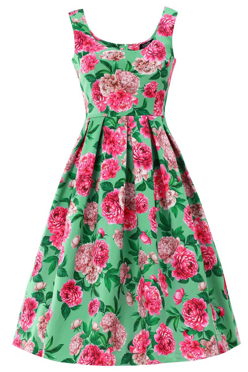 Dolly and Dotty Swing Kleid Amanda Pink Peony Mint Green
